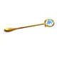 gold stirring spoon